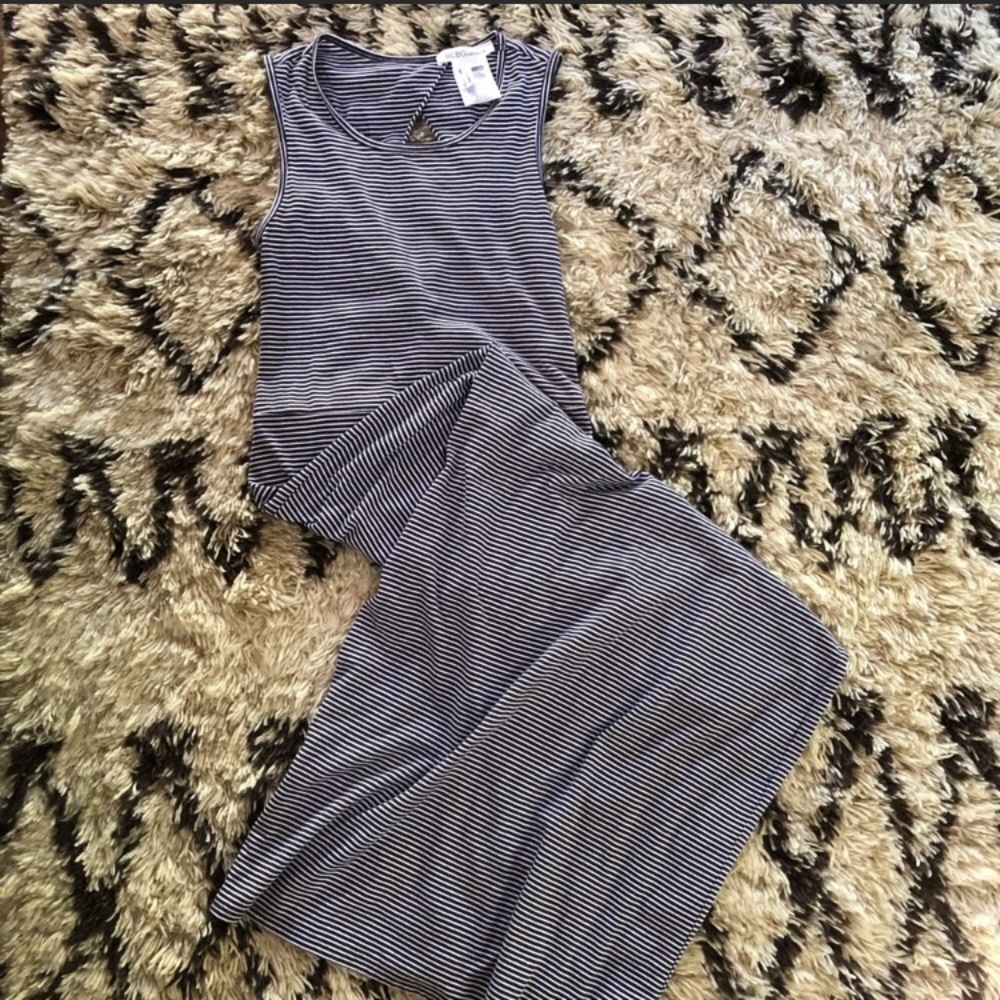 BCBG Striped Maxi Dress